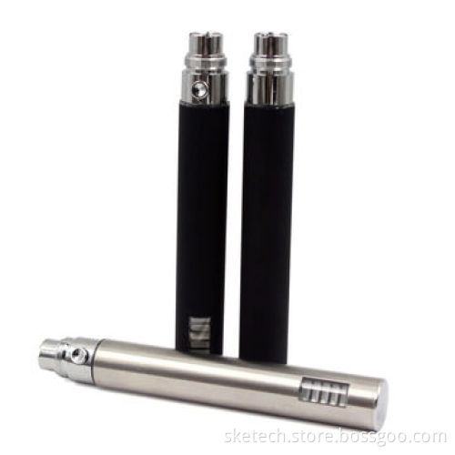 EGO-VV battery, Adjustable voltage 3.3-4.2V, 650/900/1100mAh capacity, LED display